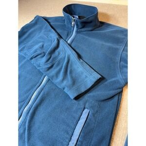 Patagonia Men's Large Gray Full Zip Long‎ Sleeve Zip Pocket Basic Fleece Jacket